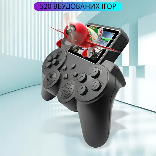 Портативная игровая консоль Lanxinda S10, джойстик-приставка с экраном 2.4″, 520 встроенных игр, режим на 2 игроков, 1020 мАч - фото 2