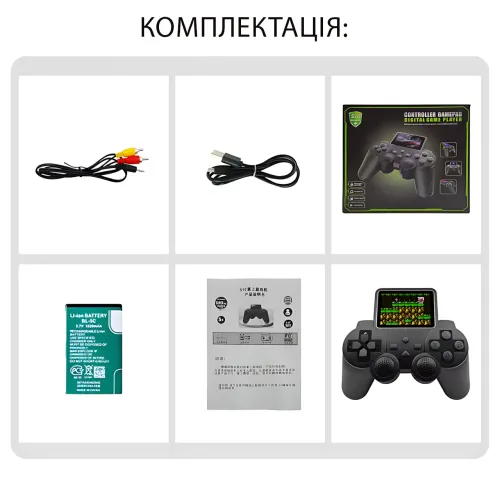 Портативная игровая консоль Lanxinda S10, джойстик-приставка с экраном 2.4″, 520 встроенных игр, режим на 2 игроков, 1020 мАч - фото 10