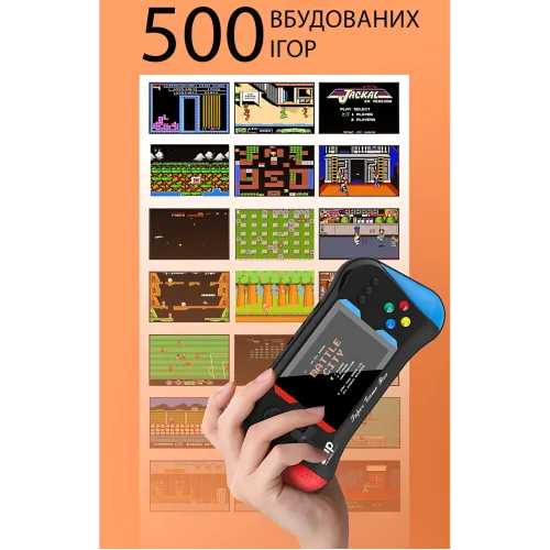 Портативная игровая консоль SUP X7M 500в1, экран 3.5″, подключение к ТВ, 1 проводной джойстик, AV-выход, аккумулятор BL5C 1020 мАч - фото 7