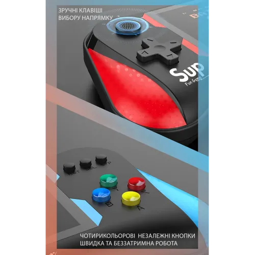 Портативная игровая консоль SUP X7M 500в1, экран 3.5″, подключение к ТВ, 1 проводной джойстик, AV-выход, аккумулятор BL5C 1020 мАч - фото 6