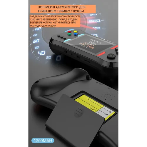 Портативная игровая консоль SUP X7M 500в1, экран 3.5″, подключение к ТВ, 1 проводной джойстик, AV-выход, аккумулятор BL5C 1020 мАч - фото 8