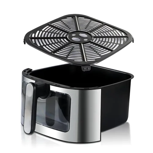 Аерогриль ZIP LINE TOP XXXL MS-5806DW 12 л 4000 Вт, повітряний гриль, неіржавка сталь, LED-панель, 8 програм - фото 5