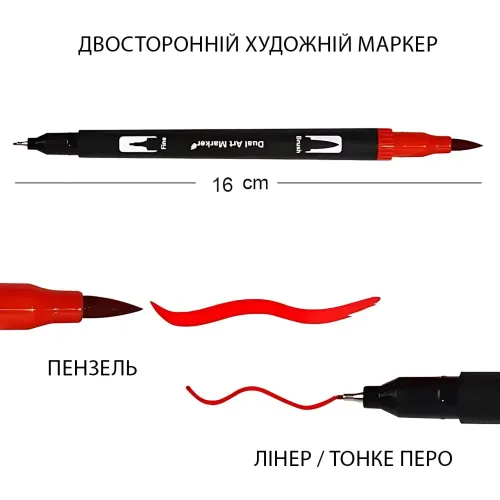 Набір двосторонніх акварельних маркерів NEW Color Pencil CD, маркери для скетчингу, малювання, 80 кольорів, у сумці - фото 6