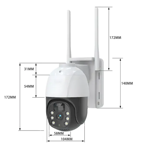 Уличная IP камера видеонаблюдения TP8 Smart Camera 4G PTZ с солнечной панелью, поворотная, HD 1296P, ночное видение, microSD - фото 9
