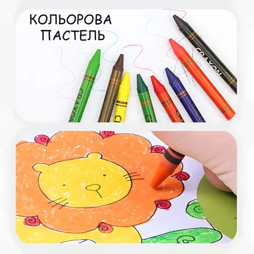 Набор для творчества и рисования 001 в алюминиевом чемодане, 68 предметов, кейс-мольберт 30×25×2,5 см, художественный набор - фото 5