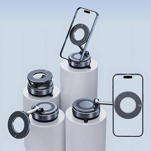 Автомобильный магнитный держатель JoyPro Magnetic Holder 360°, автодержатель MagSafe с вакуумной присоской, 16 магнитов N52, 360° - фото 3