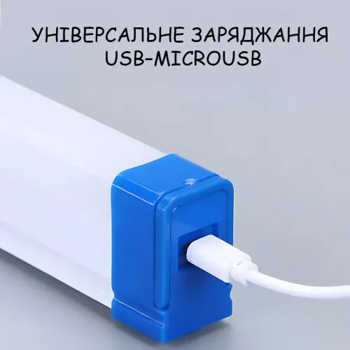 Акумуляторна LED-лампа CBK BK-150 з магнітним кріпленням, переносний світильник USB-microUSB - фото 6