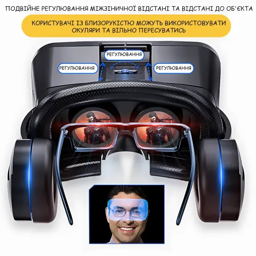 Очки виртуальной реальности VR BOX Park  для смартфона 4.7–6, iOS/Android, 3D / 360° VR - фото 9