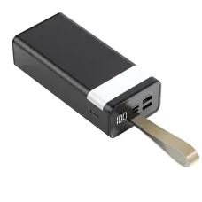 KlGO KP-79 портативный аккумулятор 30000mAh с настольной лампой, с LED цифровым дисплеем, Micro-USB / Type-C, 2 USB