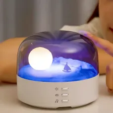 Музыкальный LED ночник «Лунная Гавань» с Bluetooth-динамиком, 1200 мАч, USB Type-C, регулировка яркости/цвета