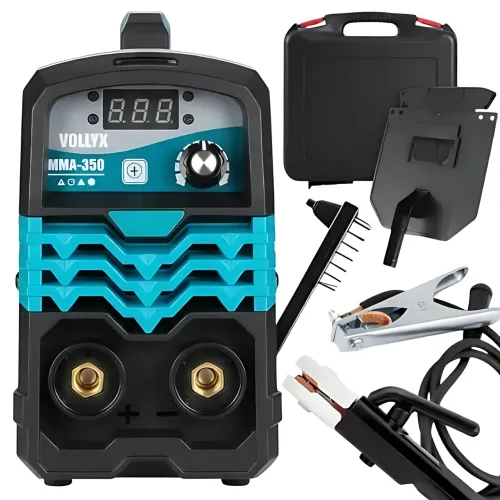 Зварювальний інвертор Vollyx MMA-350, 220 В, 20-350А, IGBT, дисплей, Hot Start, Anti-Stick, електроди 1.6-5 мм, кейс, комплект - фото 8