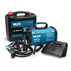 Сварочный инвертор Vollyx MMA-350, 220В, 20–350А, IGBT, дисплей, Hot Start, Anti-Stick, электроды 1.6–5 мм, кейс, комплект