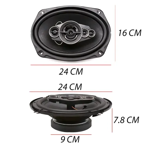 Автоакустика TS-6996 6×9″, 5-полосные коаксиальные динамики, 650 Вт max / 120 Вт RMS, 92 дБ, 30–36000 Гц, овальные авто колонки - фото 9