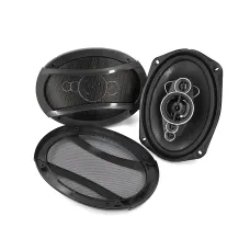 Автоакустика TS-6996 6×9″, 5-полосные коаксиальные динамики, 650 Вт max / 120 Вт RMS, 92 дБ, 30–36000 Гц, овальные авто колонки