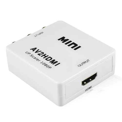 Конвертер AV RCA — HDMI, 1080p, адаптер AV to HDMI, плато-цифровий перетворювач, Plug&Play, PAL/NTSC, HDCP - фото 5