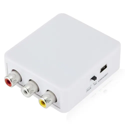 Конвертер HDMI to AV (RCA) UKC AV-001 з USB-живленням — перехідник HDMI → CVBS + аудіо L/R, PAL/NTSC, підтримка 1080p, HDMI 1.4 - фото 5