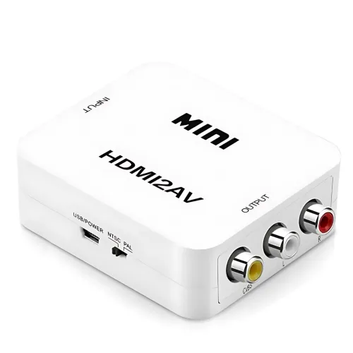 Конвертер HDMI to AV (RCA) UKC AV-001 з USB-живленням — перехідник HDMI → CVBS + аудіо L/R, PAL/NTSC, підтримка 1080p, HDMI 1.4 - фото 4