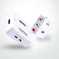 Конвертер HDMI to AV (RCA) UKC AV-001 з USB-живленням — перехідник HDMI → CVBS + аудіо L/R, PAL/NTSC, підтримка 1080p, HDMI 1.4