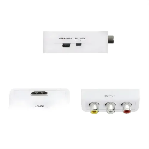 Конвертер HDMI to AV (RCA) UKC AV-001 з USB-живленням — перехідник HDMI → CVBS + аудіо L/R, PAL/NTSC, підтримка 1080p, HDMI 1.4 - фото 7