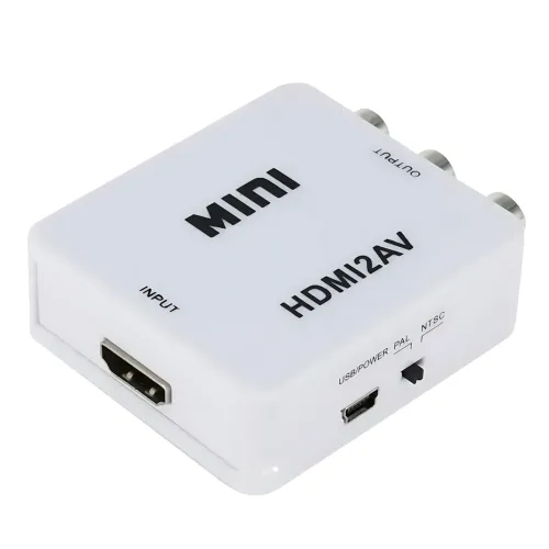 Конвертер HDMI to AV (RCA) UKC AV-001 з USB-живленням — перехідник HDMI → CVBS + аудіо L/R, PAL/NTSC, підтримка 1080p, HDMI 1.4 - фото 3