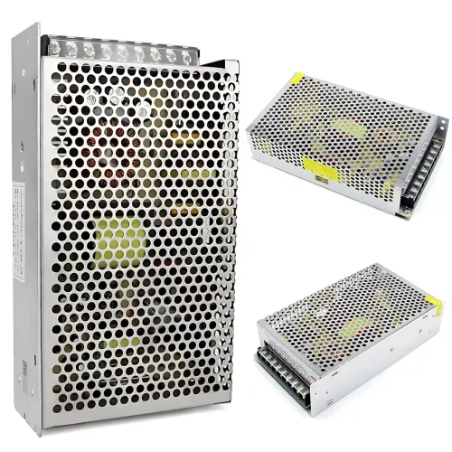 Адаптер живлення 5V 30A METAL у перфорованому металевому корпусі, захист від КЗ/перевантаження/перегрівання