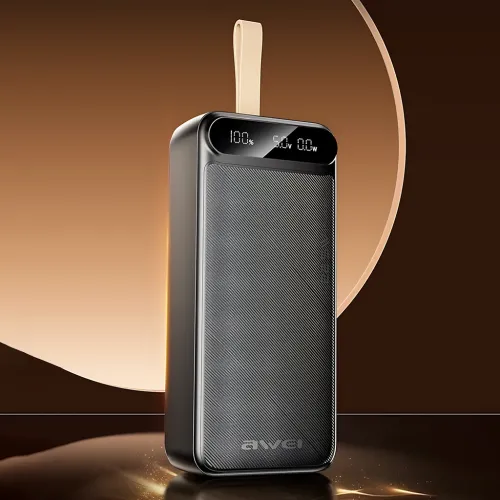Power Bank Awei P101K 100000mAh, 22.5W Fast Charge, PD/QC, 3 выхода (2×USB-A + Type-C), вход Type-C + Micro-USB - фото 10