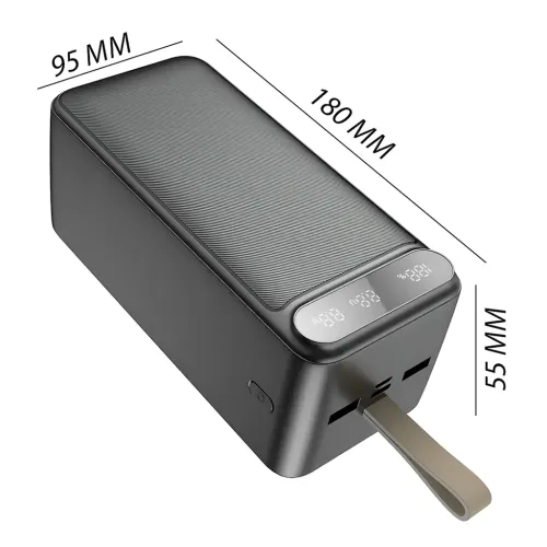 Power Bank Awei P101K 100000mAh, 22.5W Fast Charge, PD/QC, 3 выхода (2×USB-A + Type-C), вход Type-C + Micro-USB - фото 8