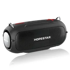 Портативна Bluetooth-колонка Hopestar A41 Party 16W, RGB-підсвітка, Bluetooth 5.3, TWS 1+1, IPX5, USB/AUX/TF, 2400mAh, чорна
