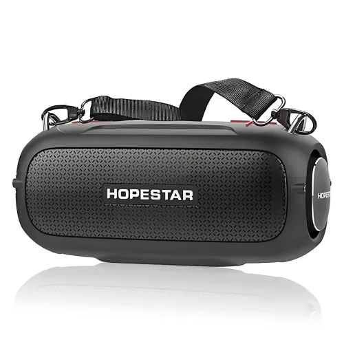 Портативна Bluetooth-колонка Hopestar A41 Party 16W, RGB-підсвітка, Bluetooth 5.3, TWS 1+1, IPX5, USB/AUX/TF, 2400mAh, чорна - фото 2