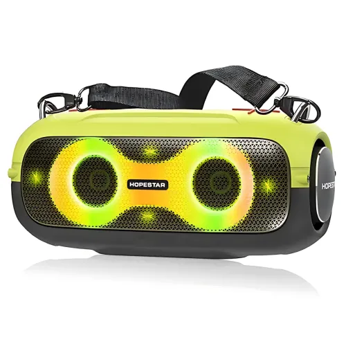 Портативна Bluetooth-колонка Hopestar A41 Party 16W, RGB-підсвітка, Bluetooth 5.3, TWS 1+1, IPX5, USB/AUX/TF, 2400mAh, чорна Чорно - фото 2