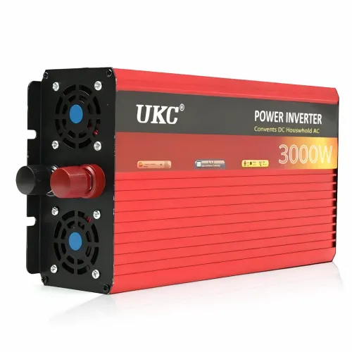 Преобразователь (инвертор) AC/DC AR UKC 3000W 24V → 230V, автомобильный, с защитой и охлаждением, алюминиевый корпус
