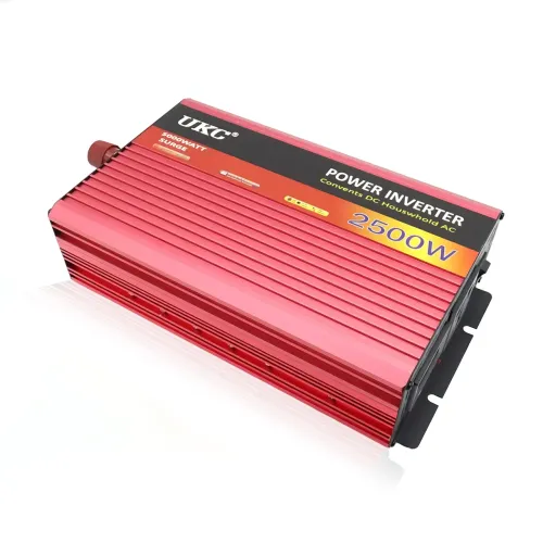 Автомобильный инвертор AR 2500W 24V → 220V с USB, 2 вентилятора, защита от перегрузки и перегрева, алюминиевый корпус, AC/DC - фото 2