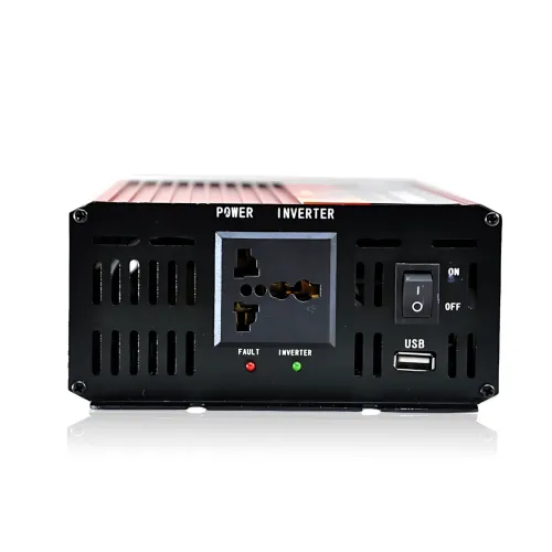 Автомобильный инвертор UKC AR 4000W 24V→220V с плавным пуском, USB 5V, пиковая мощность 8000W, 2 вентилятора, защита, алюминиевый - фото 4
