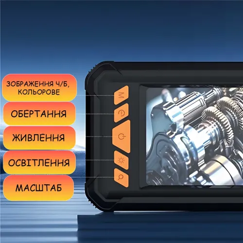 Профессиональный эндоскоп P380 с экраном 4.3″, Full HD 1080P, камера 8 мм, кабель 5 м, 8 LED-подсветка, запись фото и видео, IP67 - фото 6