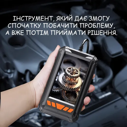 Профессиональный эндоскоп P380 с экраном 4.3″, Full HD 1080P, камера 8 мм, кабель 5 м, 8 LED-подсветка, запись фото и видео, IP67 - фото 8