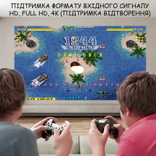 Игровой проектор-приставка Game Projector YXJ A3 Android 11, 2 беспроводных джойстика, 36 000 игр, Wi-Fi 6,  Bluetooth 5.4, HDMI - фото 8