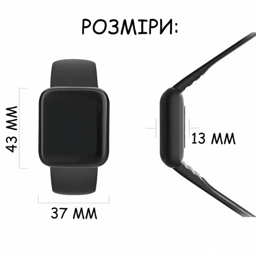 Смарт-часы Y68S DL216, 1.3″ цветной экран, измерение давления, пульса и SpO₂, IP67, Bluetooth 4.0, FitPro, Android / iOS, 100 mAh - фото 9