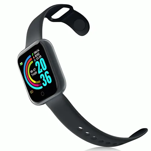 Смарт-часы Y68S DL216, 1.3″ цветной экран, измерение давления, пульса и SpO₂, IP67, Bluetooth 4.0, FitPro, Android / iOS, 100 mAh Голубой - фото 2