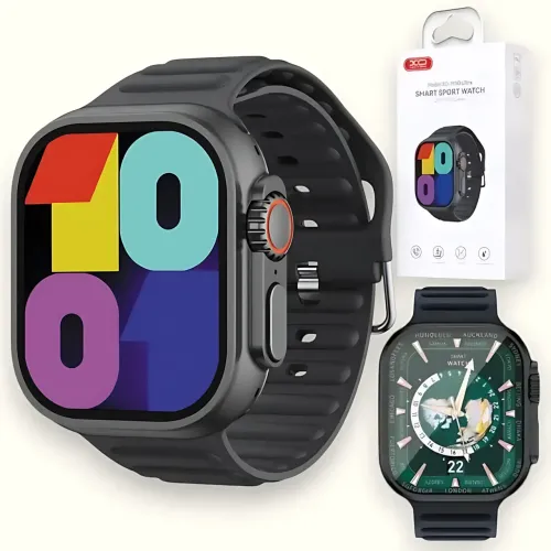 Смарт-часы XO M10 Ultra 9th 2.01″ IPS, Bluetooth-звонки, беспроводная зарядка, BT 5.0, влагозащита, 210 мАч, Android/iOS, черные - фото 7