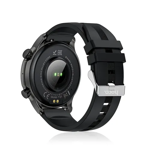 Смарт-годинник HOCO Y31 Smart Sports Watch (Call Version), 1.46'' HD 360×360, Bluetooth-дзвінки +SIM, SpO2, пульс, сон, IP67, мета - фото 5