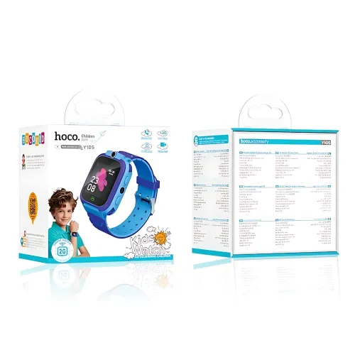 Дитячий смарт-годинник HOCO Y105A, 1.44| LCD 128 × 128, SIM 2G (GSM), LBS-трекер, камера, Micro Chat, мікрофон і динамік, акумулят - фото 9