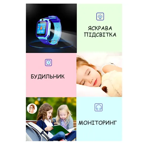 Дитячий смарт-годинник HOCO Y105, 1.44'' LCD 128 × 128, SIM 2G (GSM), LBS-трекер, камера, Micro Chat, мікрофон і динамік, 400 mah - фото 5