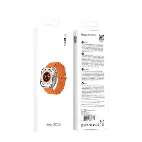 Смарт-годинник Hoco Y23 Ultra Smart Sports Watch Call Version, 2.02'', Bluetooth 5.3, дзвінки з годинника, пульс, 300 мА·год - фото 9