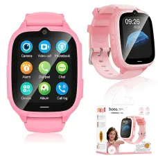Дитячий смарт-годинник HOCO Y106 4G LTE з відеодзвінком, GPS/LBS/Wi-Fi, камерою 2 Мп, Nano-SIM, екран 1.83|, IPX7, SeTracker2 Роже