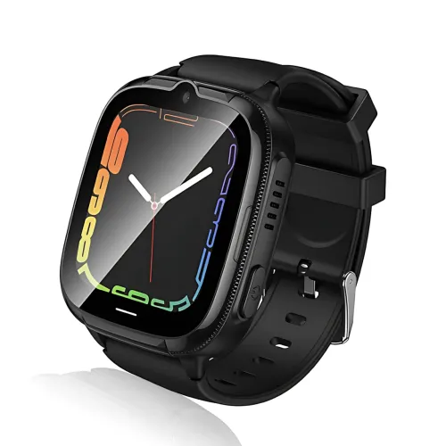 Дитячий смарт-годинник HOCO Y106 4G LTE з відеодзвінком, GPS/LBS/Wi-Fi, камерою 2 Мп, Nano-SIM, екран 1.83|, IPX7, SeTracker2 Блак - фото 3