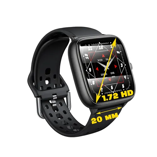 Смарт-часы HOCO Y36, 1.72″ TFT 360×360, Bluetooth 5.3 (звонки с часов), пульс, SpO₂, сон, шаги, 200 мА·ч, iOS / Android - фото 7