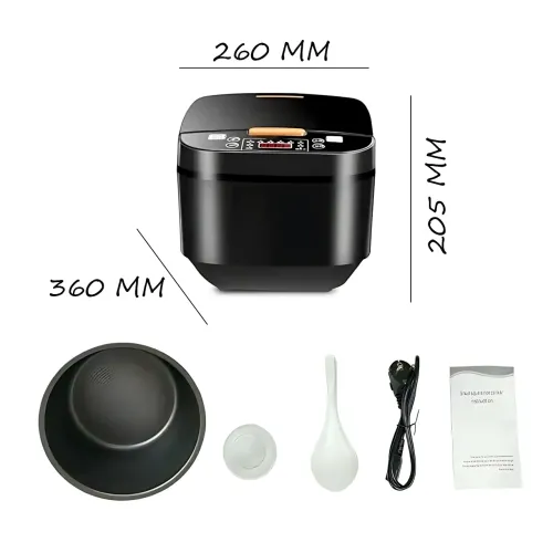 Мультиварка рисоварка AT-M77 5 л 900W, 10 програм, антипригарна чаша, автопідігрів, відкладений старт, електрична мультиварка - фото 10