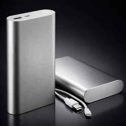 Повербанк Power Bank A 20800 mAh (реальная емкость 9600 mAh) металлический корпус, 1×USB 2.1A, Li-Pol, индикатор заряда