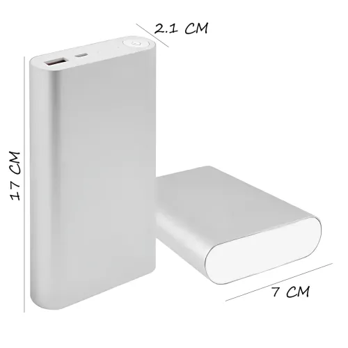 Повербанк Power Bank A 20800 mAh (реальная емкость 9600 mAh) металлический корпус, 1×USB 2.1A, Li-Pol, индикатор заряда - фото 8