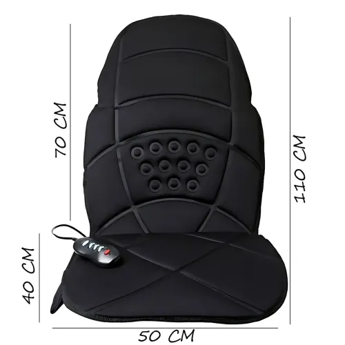 Массажная накидка на кресло с подогревом Cushion HL-889, 5 массажных элементов, 3 зоны массажа, пульт ДУ, питание 220В/12В - фото 10